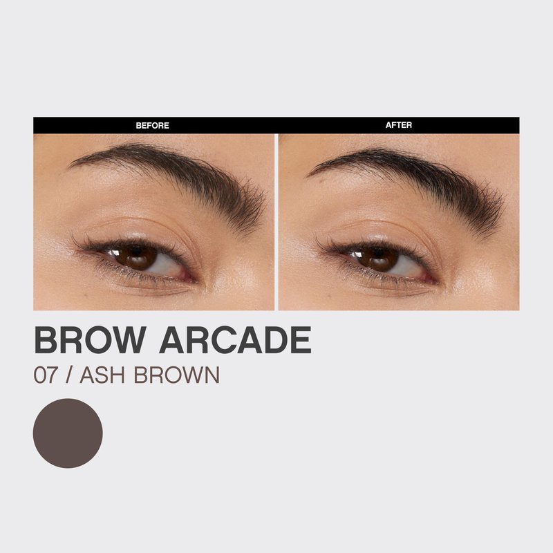 Vivienne Sabó Brow Arcade Eyebrow Pencil – Micro Definer with Brush for Cool-Toned Hair, Smudge-Proof Color and Longwear Shape Enhancement, Shade 07 Ash Brown, 0.035 oz