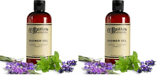 C.O. Bigelow Lavender Peppermint Shower Gel, Moisturizing Body Wash with Lavender & Peppermint Essential Oils, 10.14 Fl Oz (Pack of 2)