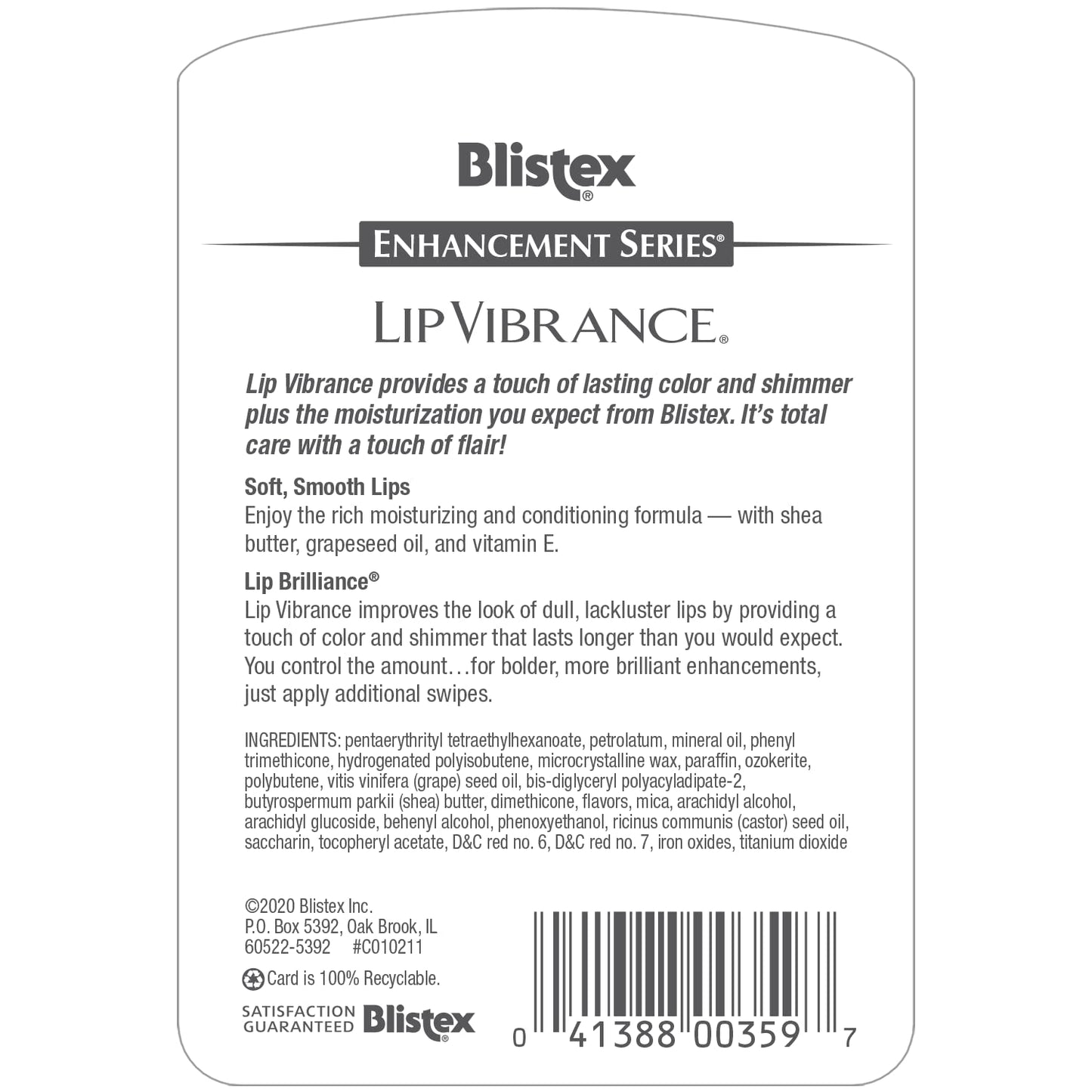 Blistex Lip Vibrance Lip Protectant (Pack of 4)