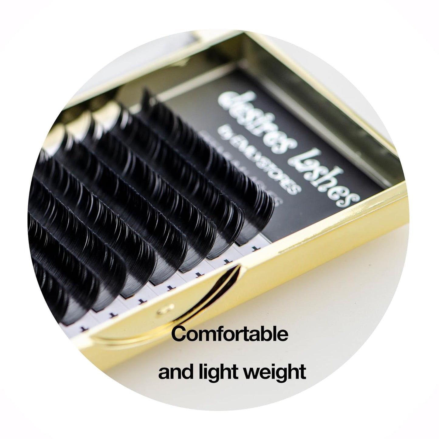 Ellipse Lashes - Flat 0.20mm Thickness D Curl Eyelash Extensions | 9mm Length for Stunning Volume