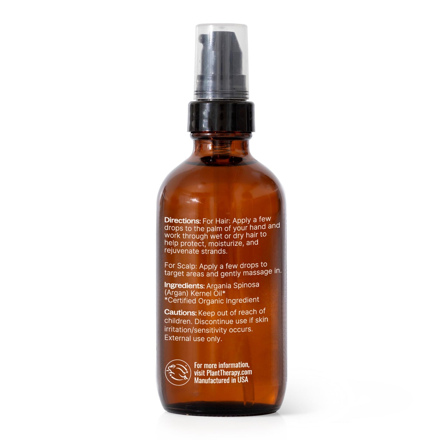 Plant Therapy Organic Argan Hair Oil, 4 oz,100% Pure and USDA Certified Organic, For Face, Hair, Skin, Nails and Cuticles