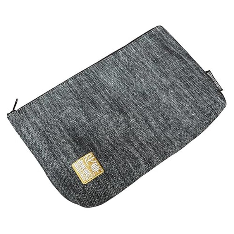Brocade zipper pouch, lined with Nishijin brocade, size M. (Denimu3)
