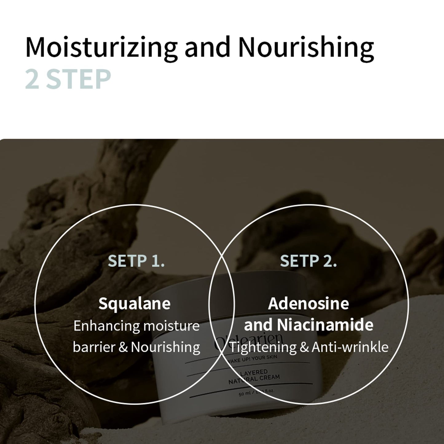 [O’CLEARIEN] Hydrating Face Cream for Sensitive Skin – Anti-Aging, Soothing & Nourishing Moisturizer with Hyaluronic Acid, Paraben Free, 1.69 fl.oz