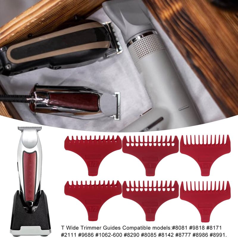 WELURE 3-Sets Trimmer Guides Replacement for W-a-h-l T Blade Guides T Wide #3792 – Fit for the 5 Star Detailer #2215 T Wide Blade