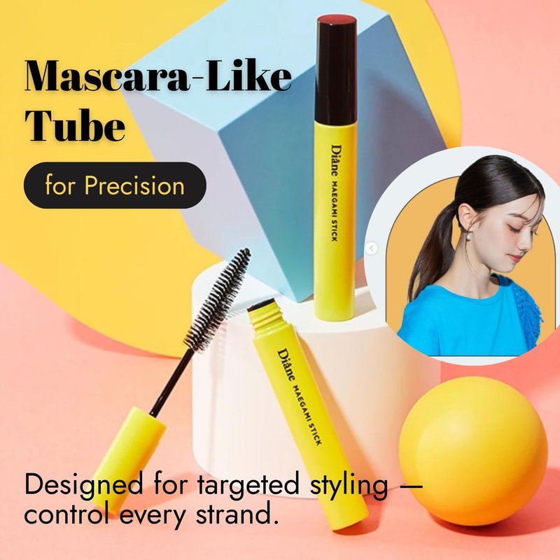 Moist Diane Natural Hair Wax Stick for Women, Fly Away Stick & Bang Mascara for Quick Fix, Baby Hair Gel& Hair Mascara by Frizz Ease Serum, HAIR Finishing STICK& Flyaway HAIR Tamer from Japan, NATURAL