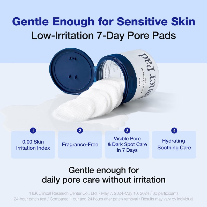 Brightening Exfoliating Pads | 35% Smaller Pores | AHA BHA PHA Exfoliation for Pores & Texture | Brightening & Hydrating Korean Skincare| Sensitive & Acne-Prone Skin | 70 Pads