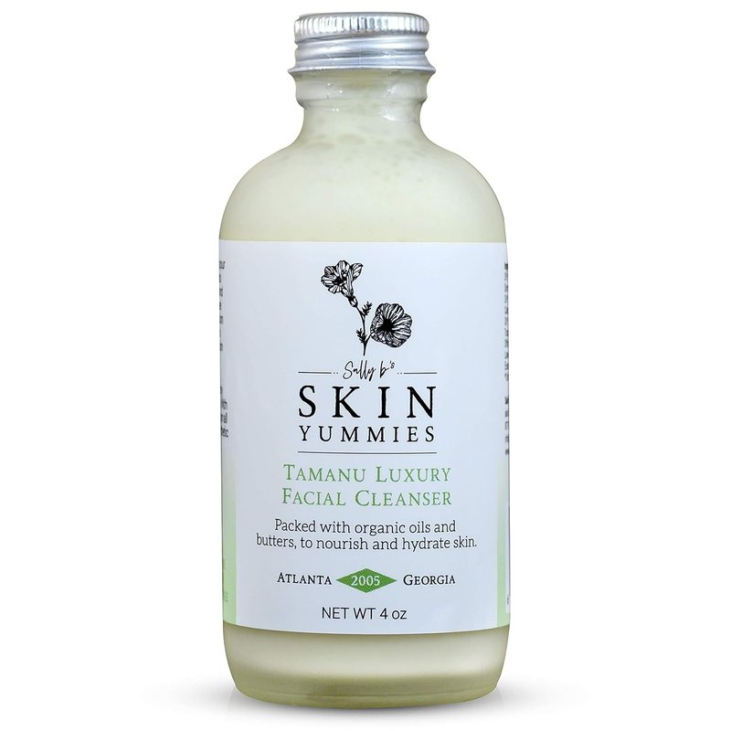 Tamanu Luxury Facial Cleanser - Gentle Cleansing Milk for Sensitive Skin | EWG Verified, Redness Relief, 4oz