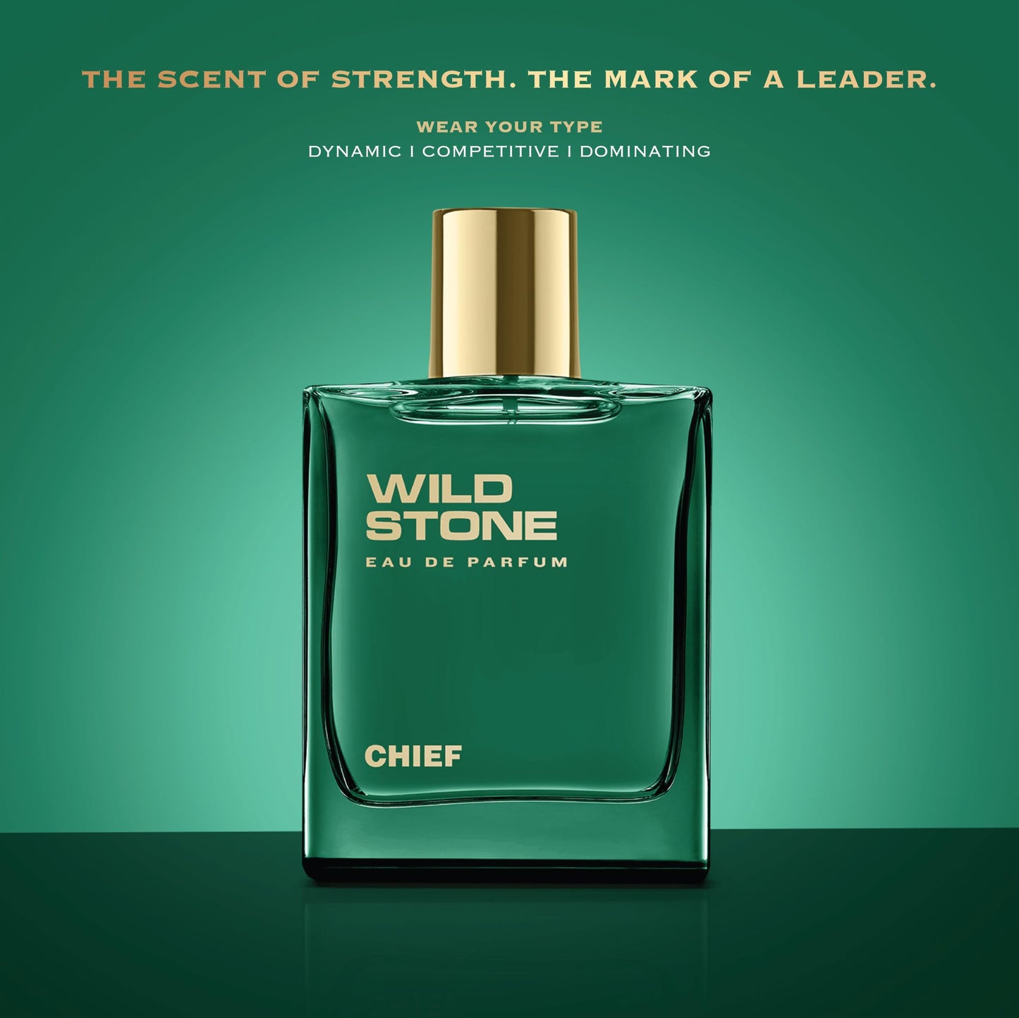 Wild Stone Chief Eau De Parfum | 3.38oz,100 ml | Luxury EDP Perfume for Men | Intense Long Lasting Premium Fragrance | 100% Liquid Scent
