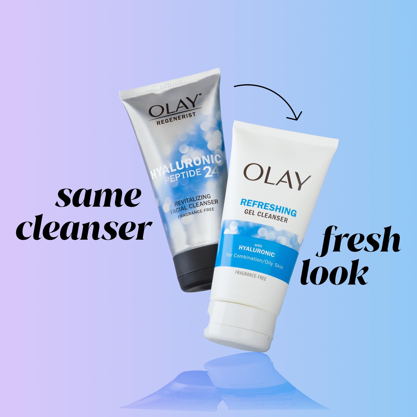Olay Regenerist Hyaluronic + Peptide 24 Face Wash, Fragrance-Free, 5.0 o
