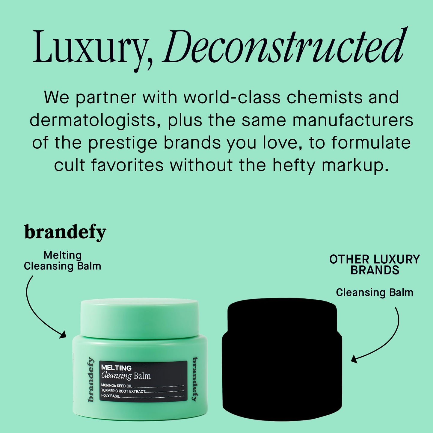 Brandefy Melting Cleansing Balm - Moringa Seed Oil, Vitamin E, Turmeric Extract - Nourishing Makeup Remover, Balm to Silky Oil, Made in the Korea (3.4 Oz)