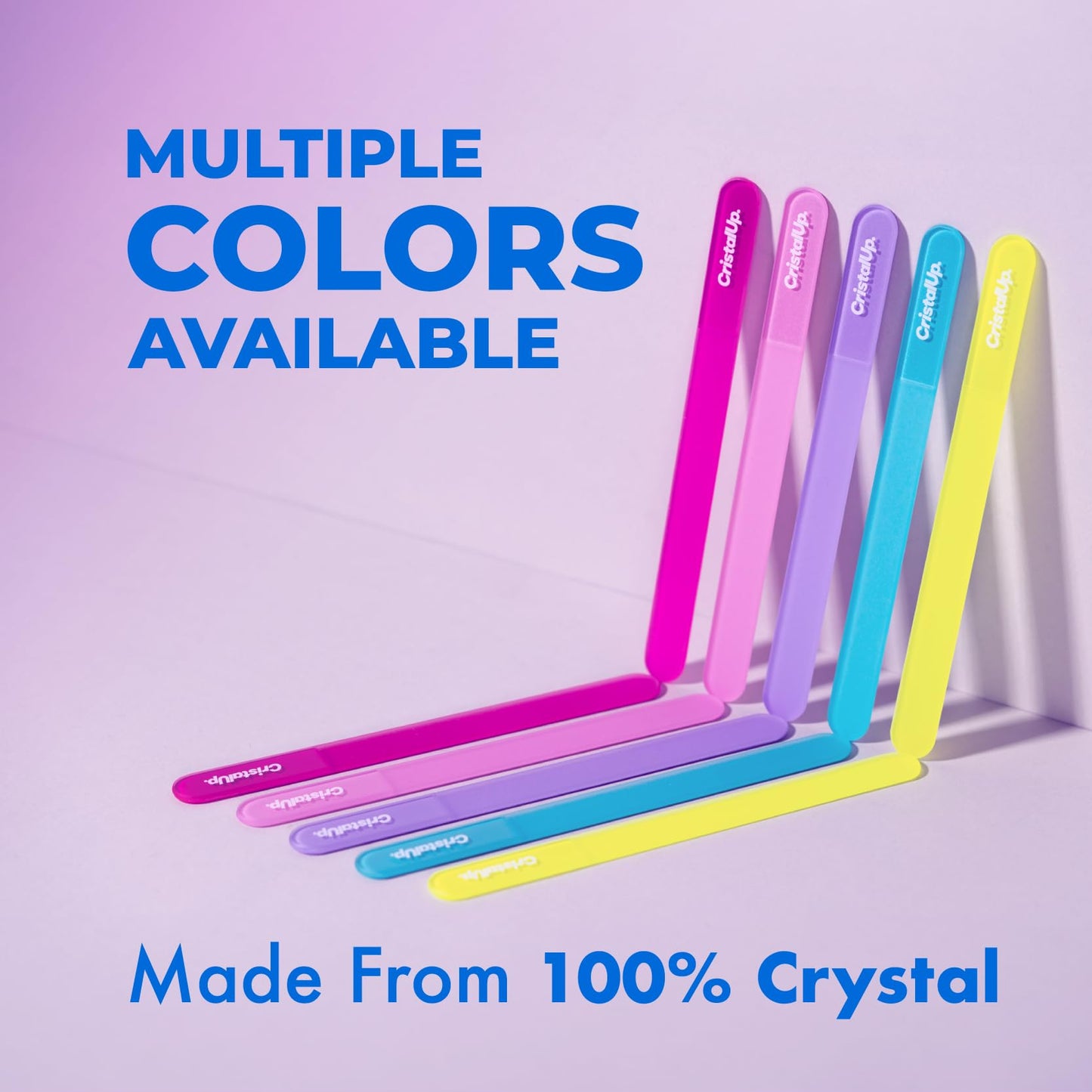 Crystal Nail File 5.3in, Glass File Durable, Perfect for Home, Office and On the Go, Elegant Design for Professional Manicure and Pedicure Results