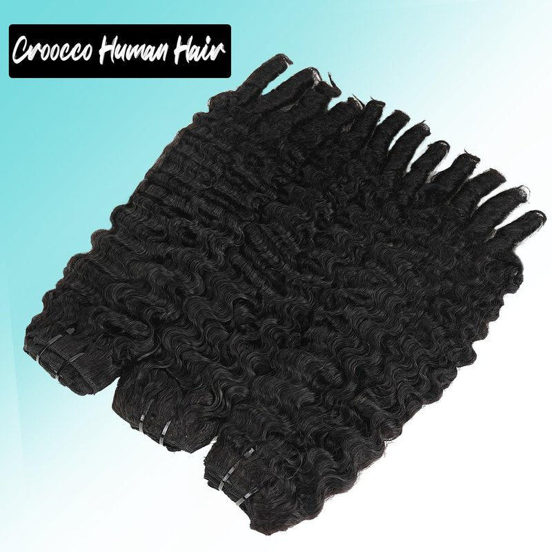 Burmese Curly Clip In Hair Extensions Real Human Hair 8pcs 120g/Set Spirally Curly Classic Clips Ins Full Head For Black Women 16 Inch Natural Black