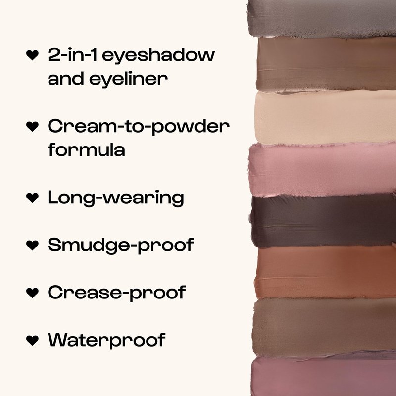 ALLEYOOP 11th Hour Waterproof Cream Eyeshadow Stick – Long-Lasting Eye Shadow Pencil & Eyeliner, Cream to Powder Stick & Highlighter – Smudge-Proof Eyeshadow Matte, Cinnamon Brown Matte