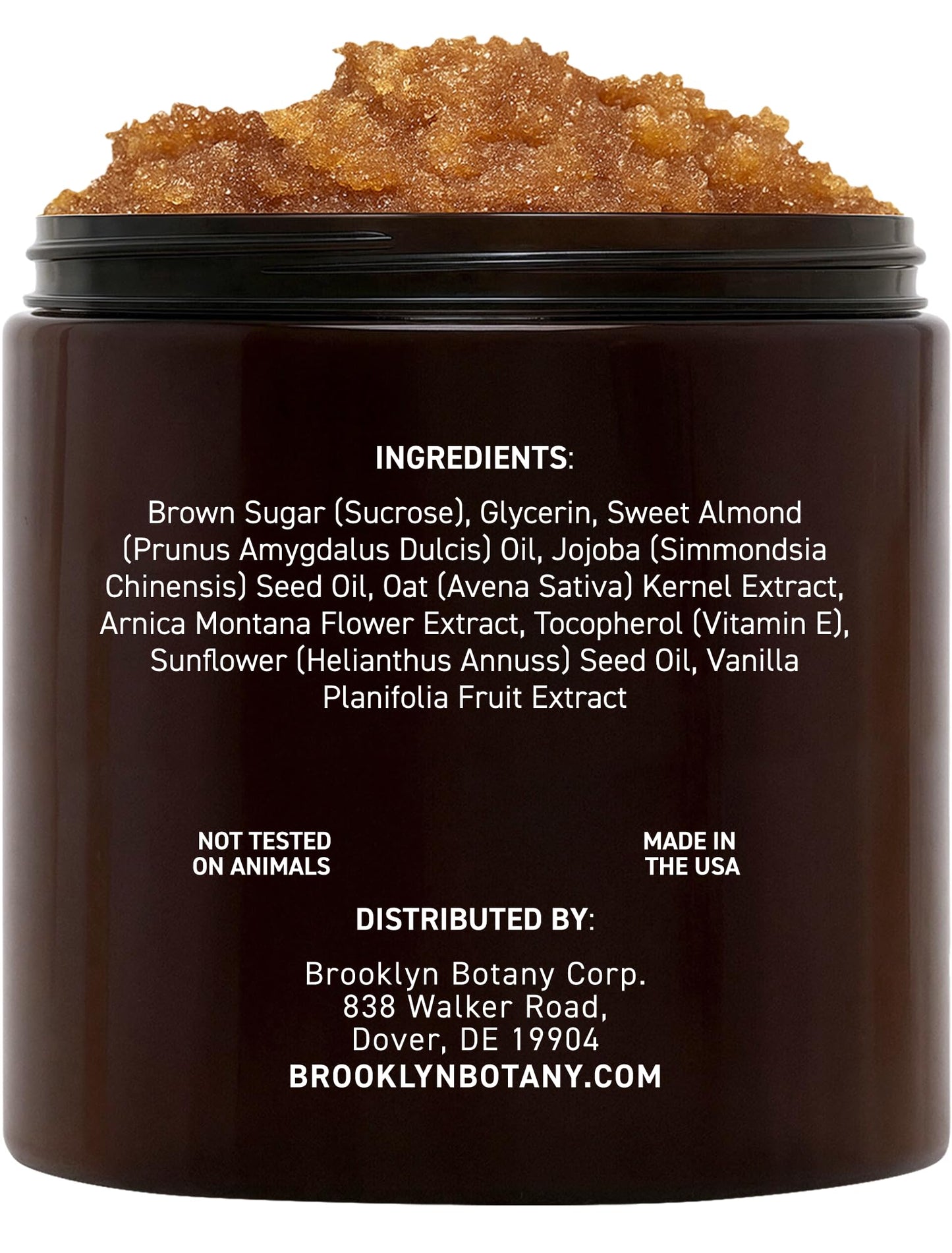 Brooklyn Botany Brown Sugar & Coconut Milk Body Scrub Set – Exfoliating and Moisturizing Face, Body, Hand & Foot Scrubs – 2 x 10 oz