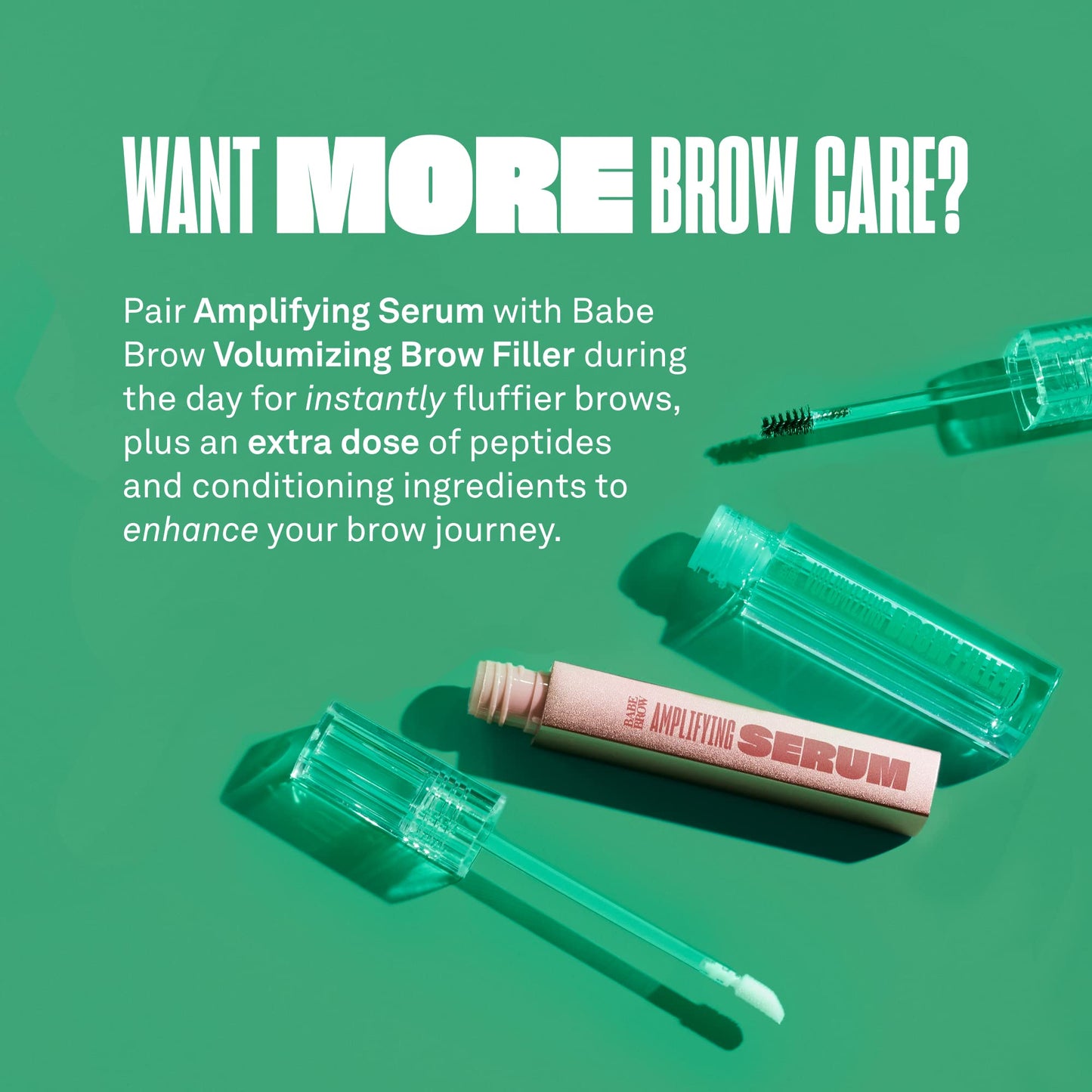Babe Original Volumizing Eyebrow Filler For Thicker Brows - Tinted Brow Gel with Peptides & Biotin, Smudge Resistant Brow Mascara
