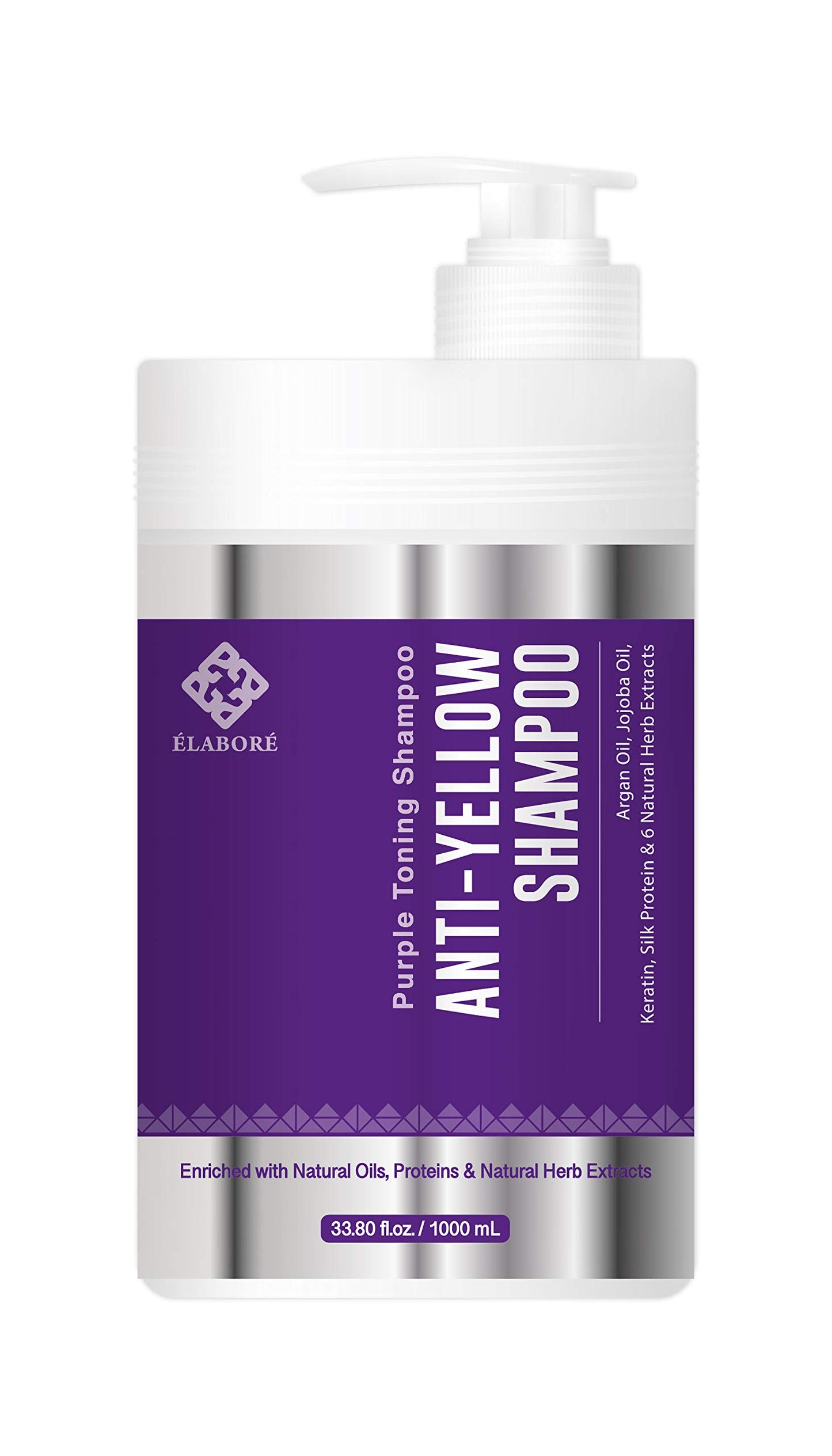 Elabore Purple Toning Shampoo - Anti Yellow Shampoo 33.80fl.oz/ 1000ml