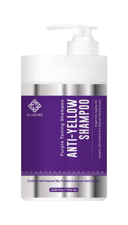 Elabore Purple Toning Shampoo - Anti Yellow Shampoo 33.80fl.oz/ 1000ml