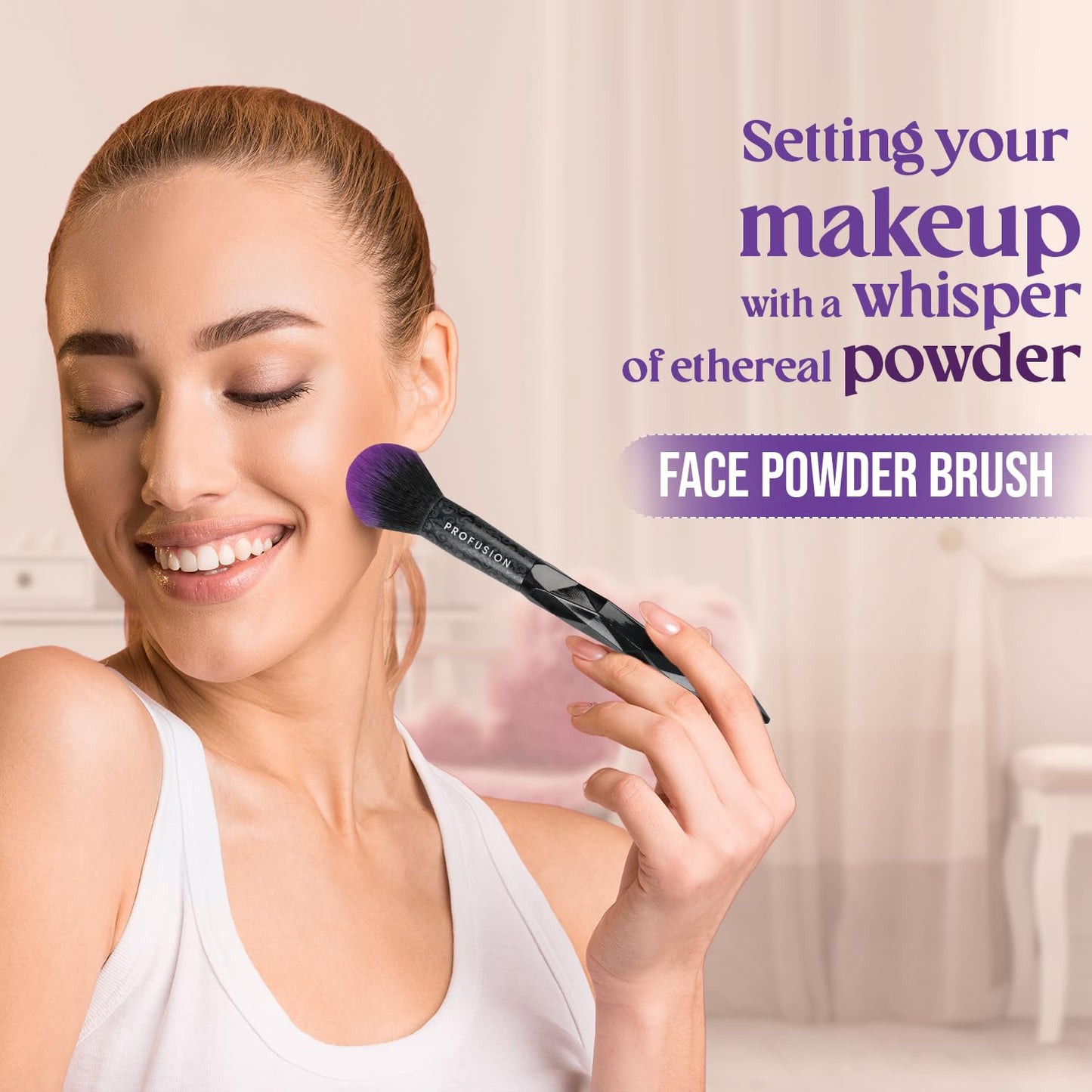 Profusion Cosmetics Mystic Blend Makeup Brush Set – 5 Pc Face & Eye Sculpting Brushes for Cosplay & Everyday Glam, Vegan & Cruelty-Free, Travel-Friendly Design