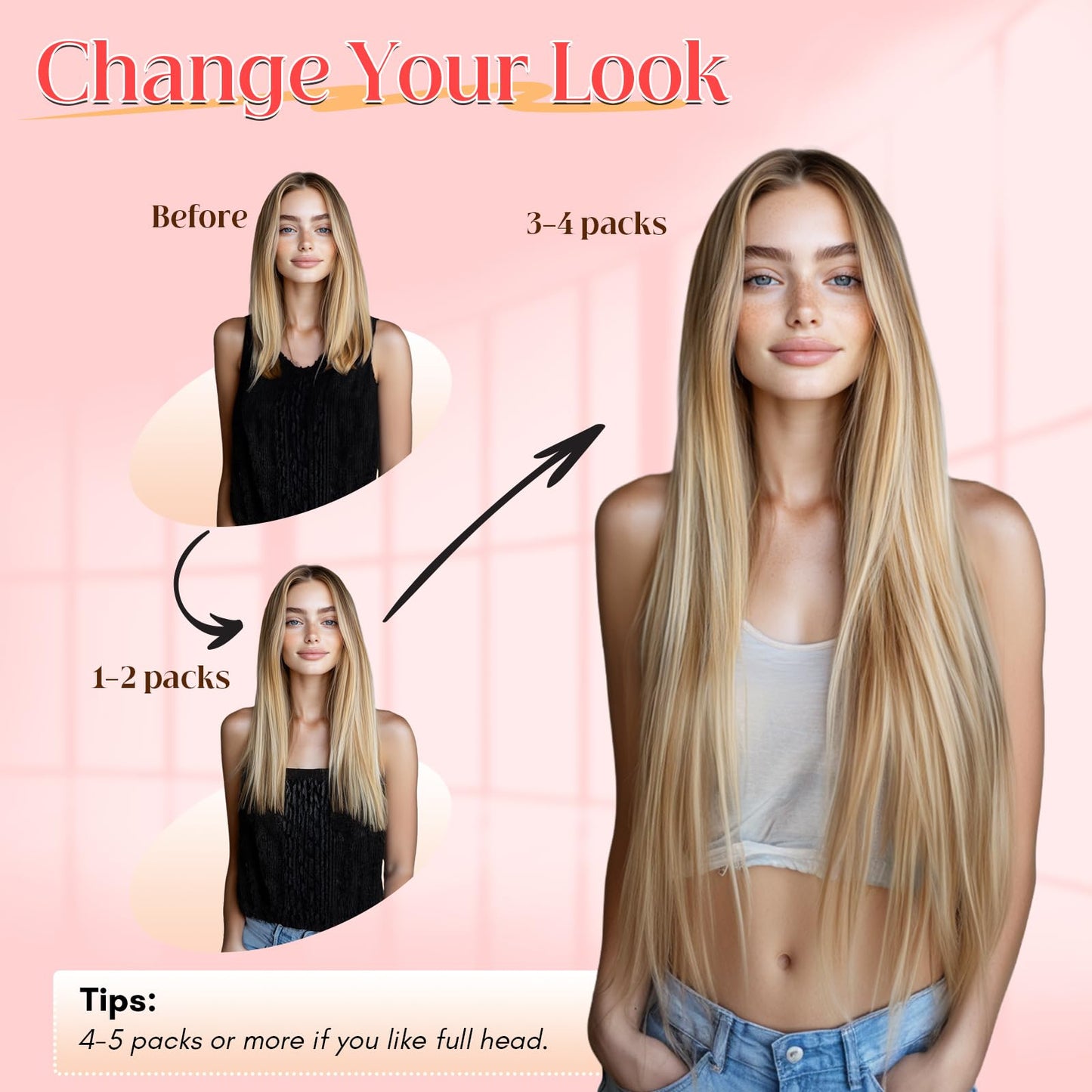 S-noilite U Tip Hair Extensions 100% Real Remy Human Hair Upgraded Micro Ring K Tip Extensions Pre Bonded Keratin Hair Extensions 50g/50 Stands 14 Inch Golden Brown Highlighted Bleach Blonde