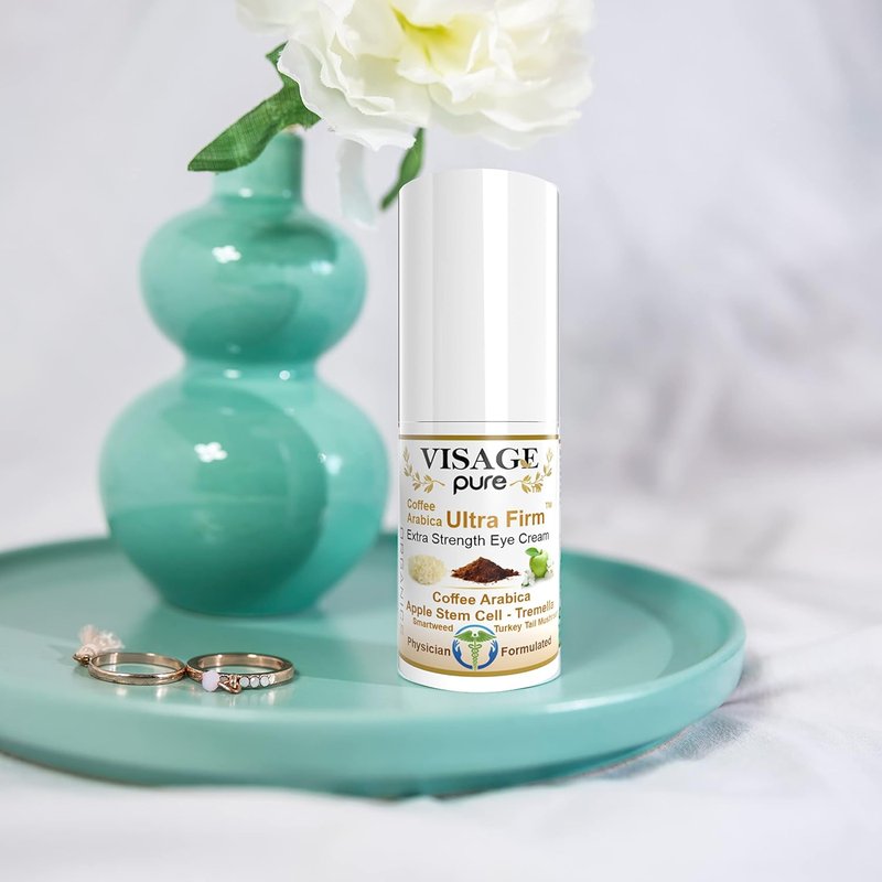 Caffeine Ultra Firm Eye Cream | Hydrating & Firming Treatment for Wrinkles, Puffiness & Dark Circles - Organic Formula