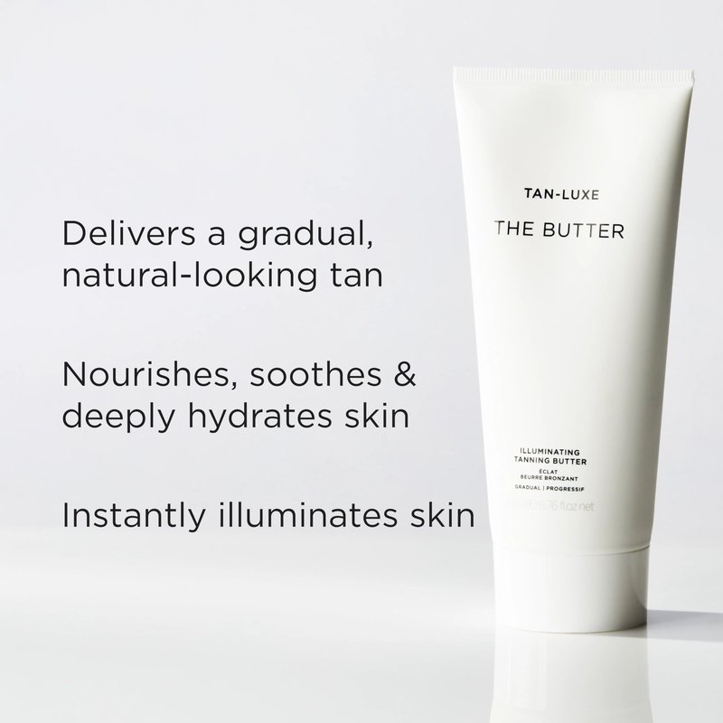 Tan-Luxe The Butter, Illuminating Tanning Butter, Gradual Body Self Tanner & Deeply Hydrating Body Moisturizer for a Natural Looking Tan, Cruelty-Free, 6.76 fl. oz