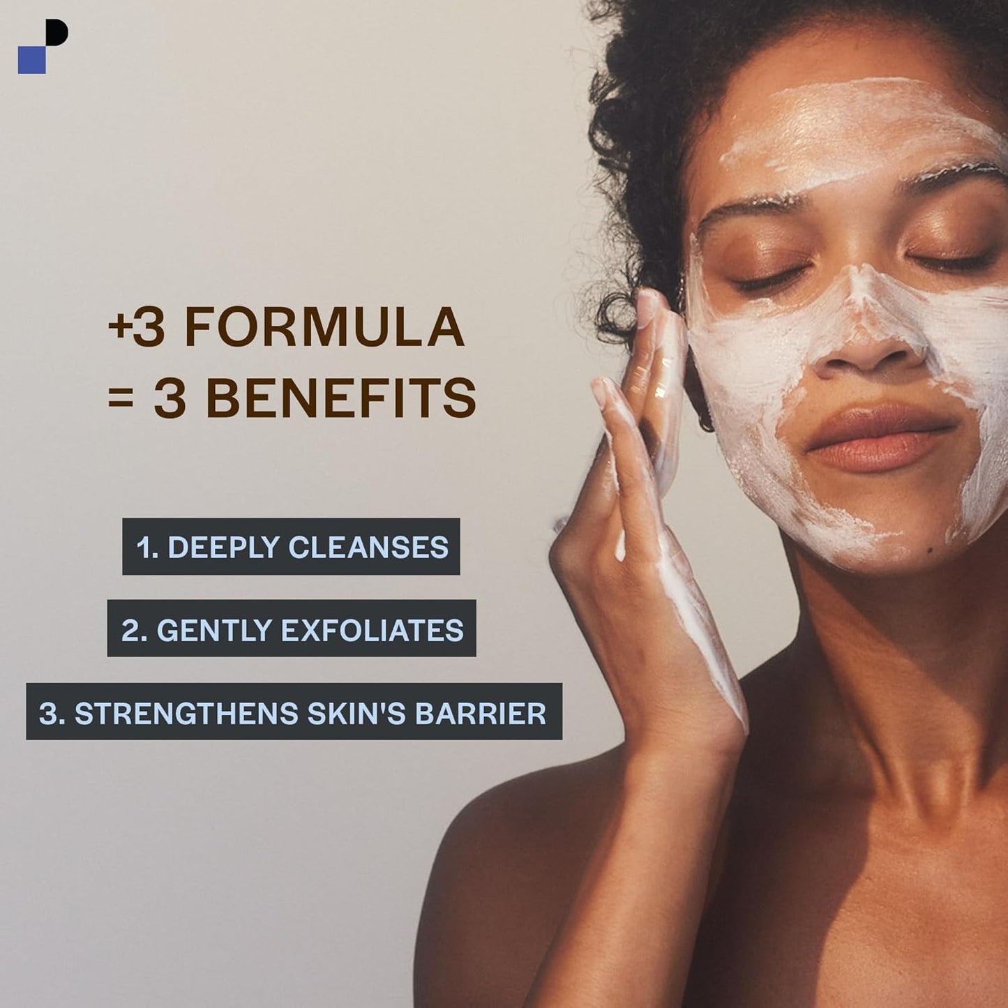 CHROMAT Detox Face Wash - Anti-Aging Facial Cleanser for Mature Skin - Gentle Exfoliating Peptide Formula | 90mL, Hydrating Oils