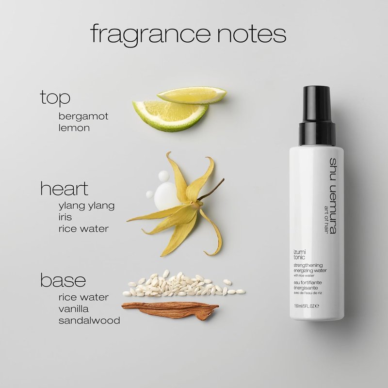 Izumi Tonic Rice Water Hair Treatment - Strengthening & Thickening Leave-In Formula for Damaged Hair | Hydrating & Repairing