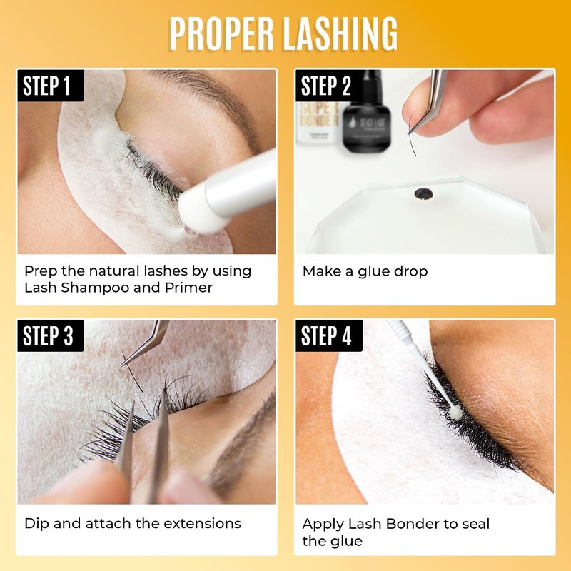 Mink Eyelash Extensions - Semi-Permanent Individual Lashes | Classic & Volume | J-0.05-MIX 8-15