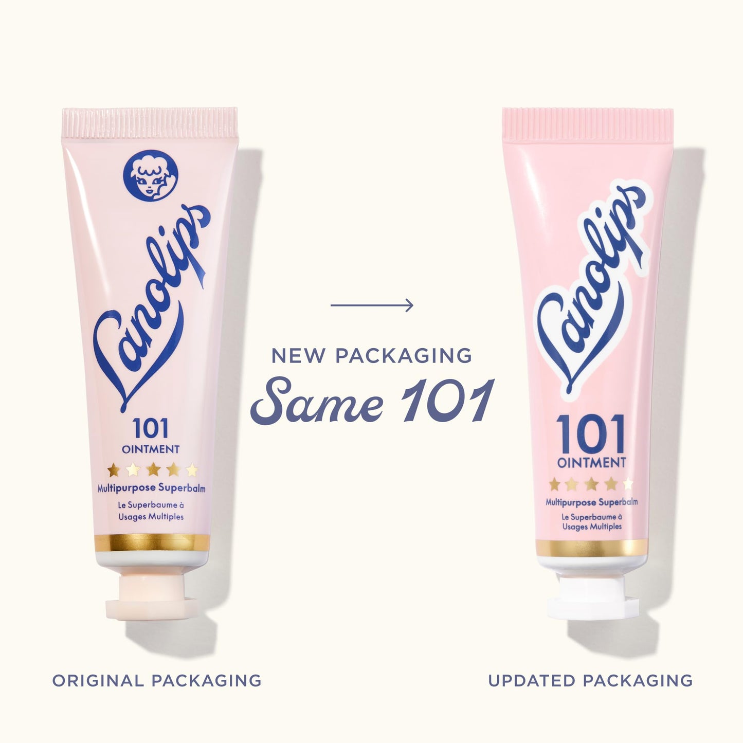 Lanolin 101 Multipurpose Ointment - Lanolin Lip Balm & Healing Ointment for Skin Barrier Repair - Moisturizer for Dry Lips, Cuticles & Elbows - No Petroleum Formula - Original Superbalm (0.52 oz)