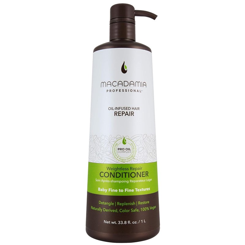 Macadamia Professional Weightless Repair Hair Conditioner - Hydrating Formula for Fine, Damaged & Color-Treated Hair | 33.8 fl oz