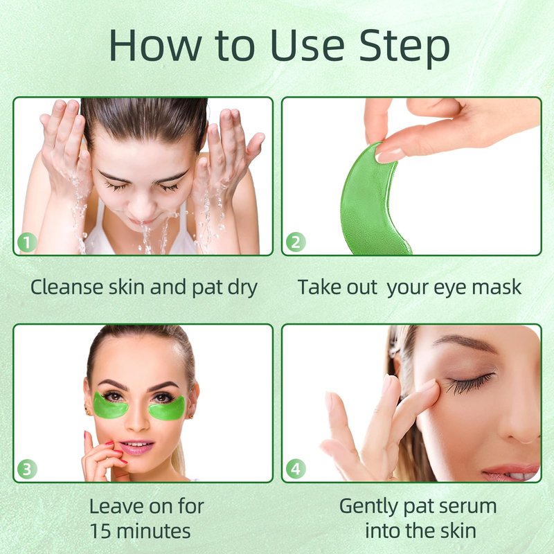 USTELIR Under Eye Patches, 40 Pairs Eye Mask for Dark Circles, Puffy Eyes, Undereye Bags,Wrinkles,Eye Mask Patches with Aloe Vera, Eye Treatment Skin Care for Men & Women Gift