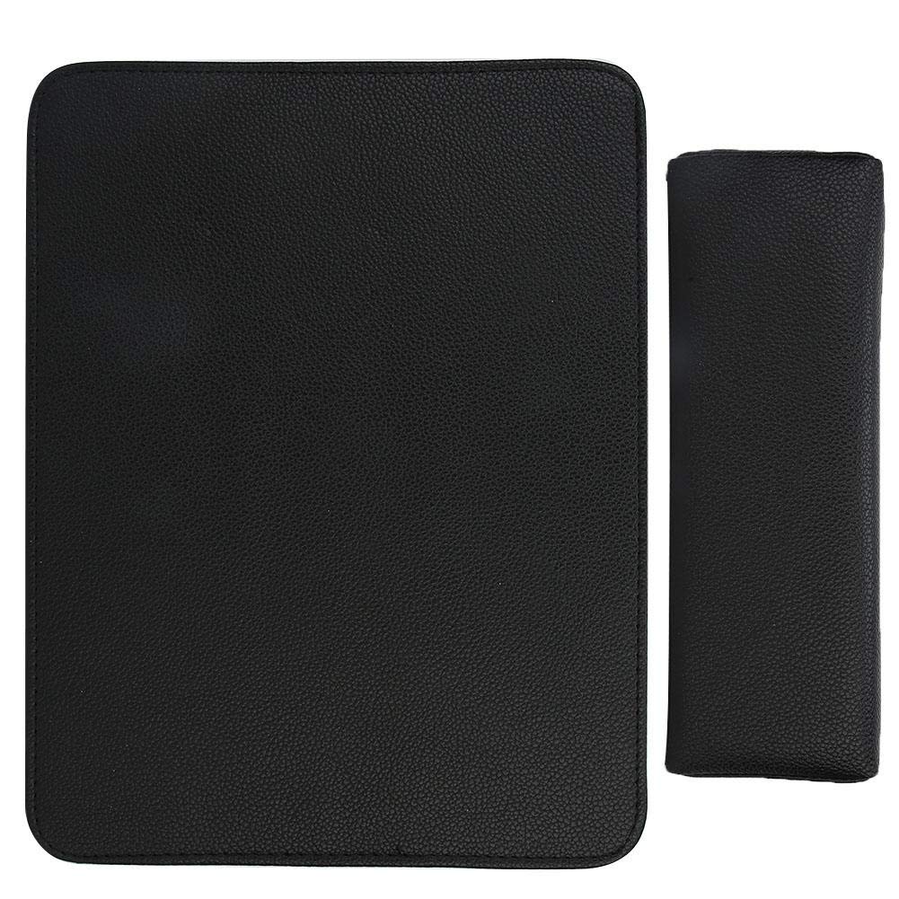 huaer2020 Nail Pillow,Durable Soft Washable Nail Art Hand Pillow Arm Rest Holder Cushion Mat Set Manicure Tool for Beauty Salon (Black)