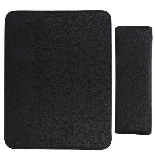 huaer2020 Nail Pillow,Durable Soft Washable Nail Art Hand Pillow Arm Rest Holder Cushion Mat Set Manicure Tool for Beauty Salon (Black)
