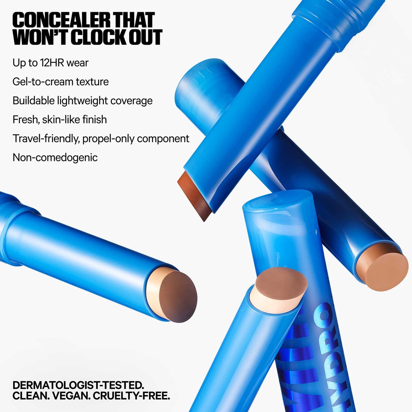 Hydro Grip Gel Concealer - 12HR Hydrating Formula with Hyaluronic Acid | Buildable Coverage for Dark Circles & Redness