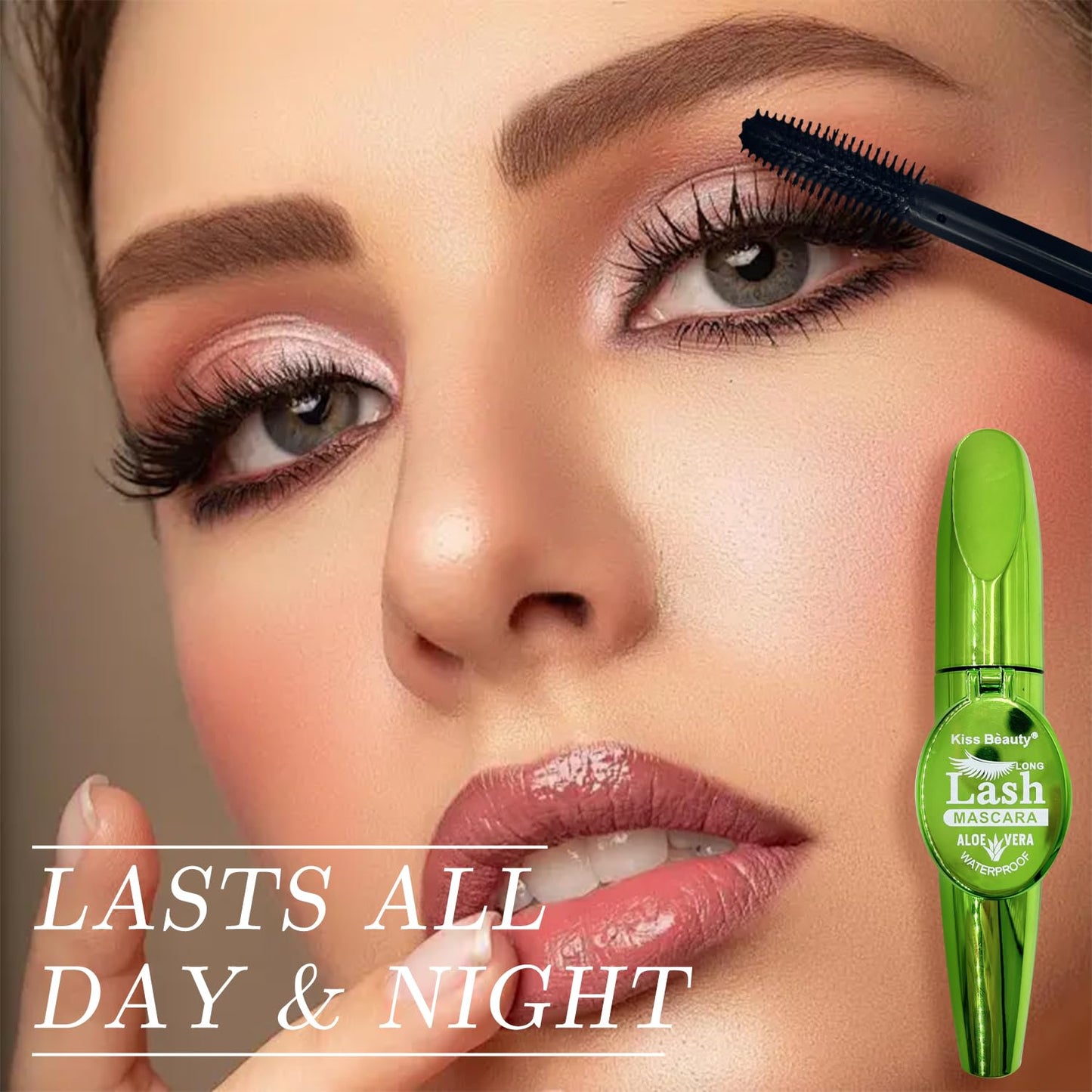 Black Natural Eye Makeup Lash Mascara,Sculpts Brows, Defines Lashes, Primer & Top Coat, containing aloe ingredients,Cruelty-Free & Vegan - Black,1count