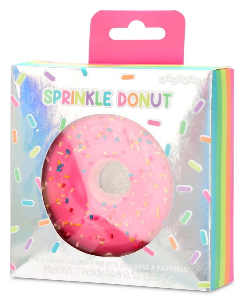 iscream Sprinkle Donut Shaped Glitter Eyeshadow Palette Collection