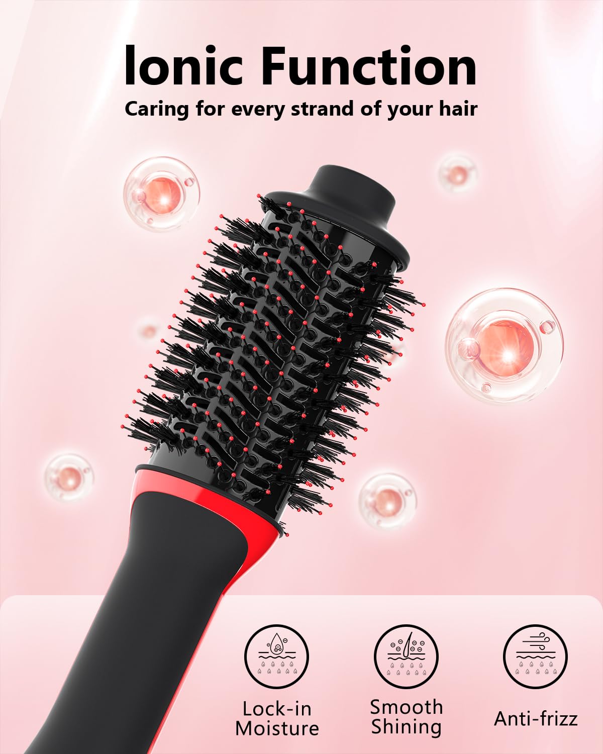 Umeely Plus 2.0 Hair Dryer Brush Blow Dryer Brush in One, 2'' Oval Brush Head Hot Air Brush Styler & Volumizer with Ionic Technology, NTC Smart Temp Control for Smooth, Frizz-Free, Shiny Hair