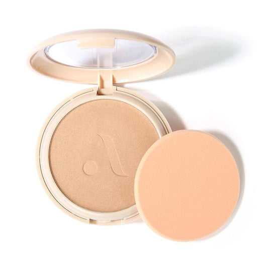 Velvet MFVF02 Light Medium Neutral Focus Powder Foundation - Talc-Free, 12H Long-Lasting, Lightweight Finish