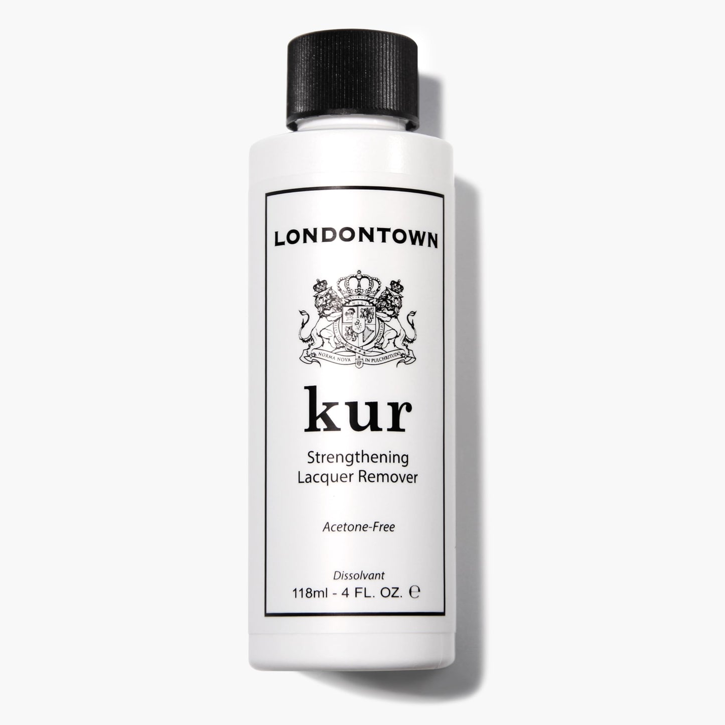 LONDONTOWN Acetone-Free Nail Polish Remover – Fast-Acting, Gentle Formula with Vitamins A & E, Removes Glitter & Dark Polish, Strengthens & Hydrates Nails, 4 fl oz