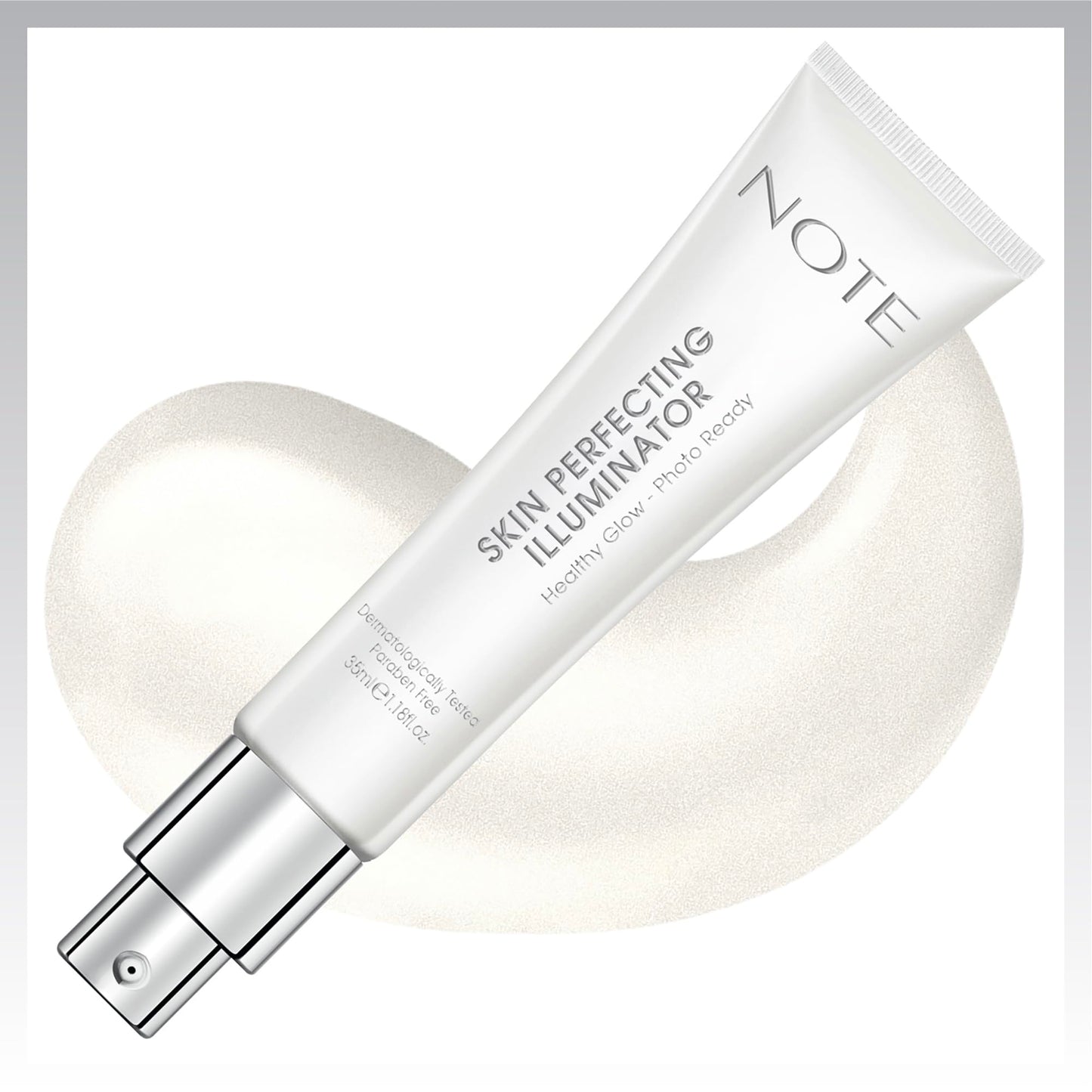 NOTE Skin Perfecting Illuminator – Primer for Face Before Makeup - Makeup Primer with Argan Oil and Vitamin E for Hydrated Glow - 1.2 oz