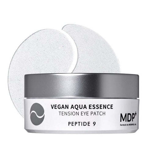 MDP+ Peptide 9 Vegan Aqua Essence Tension Eye Patch | Niacinamide, Eye Mask 3.38 Oz/1.6gx60ea, Hyaluronic Acid, Wrinkle Care, Under Eye Mask, Puffy Eyes, Hydrating Treatment