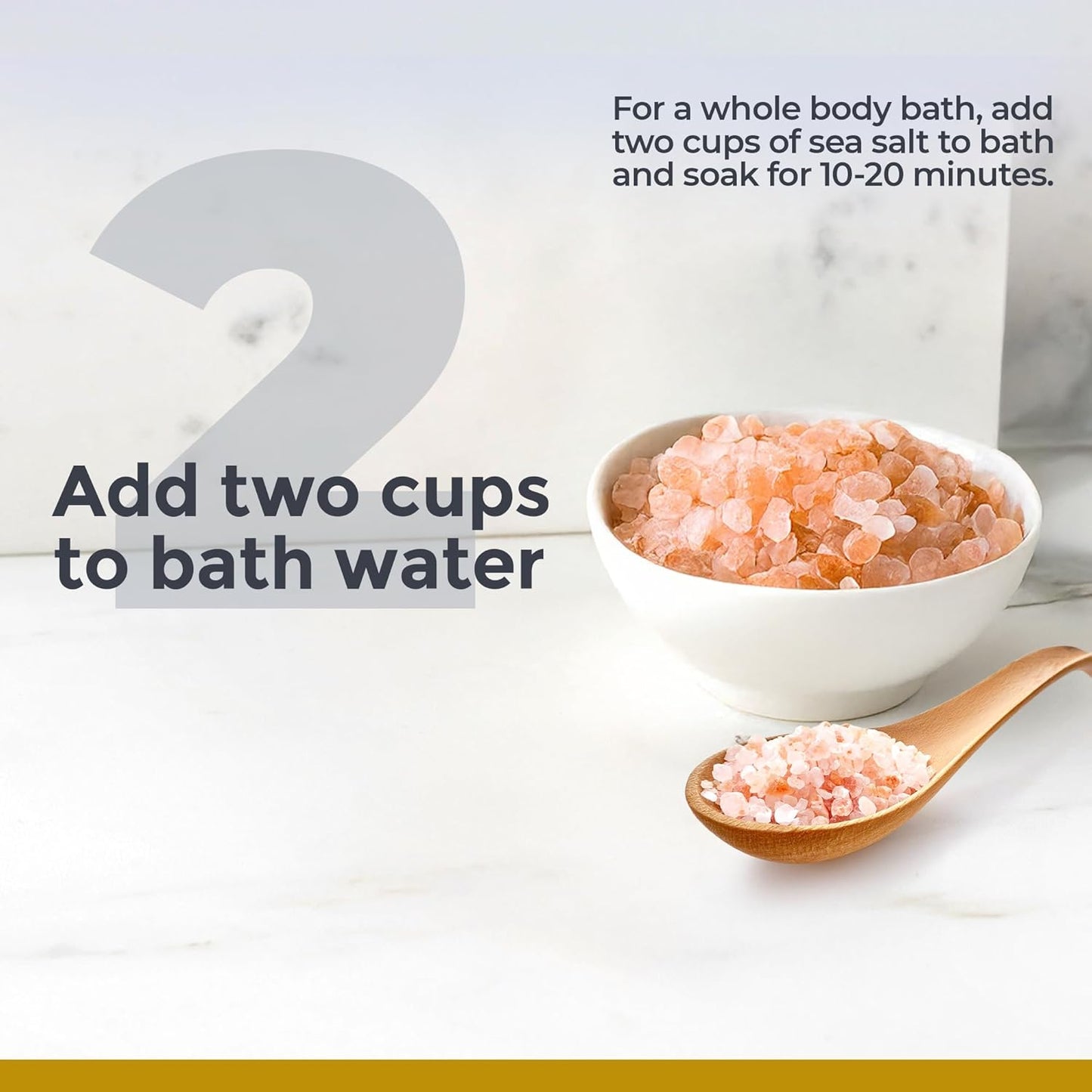 Medi-Soak Bath Salts - Organic Sea Salt Foot & Body Soak for Relaxation | 2 Lb