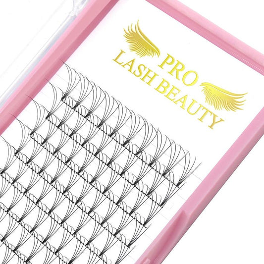 Premade Fans Eyelash Extensions 4D-C-0.10-9-15 Short Stem Premade Volume Eyelash Extensions 3D 5D 7D Volume Lash Extensions .07 .10 Pre made Lash Fans C D Curl 9-15 MIX(4D-C-0.10,9-15mix)