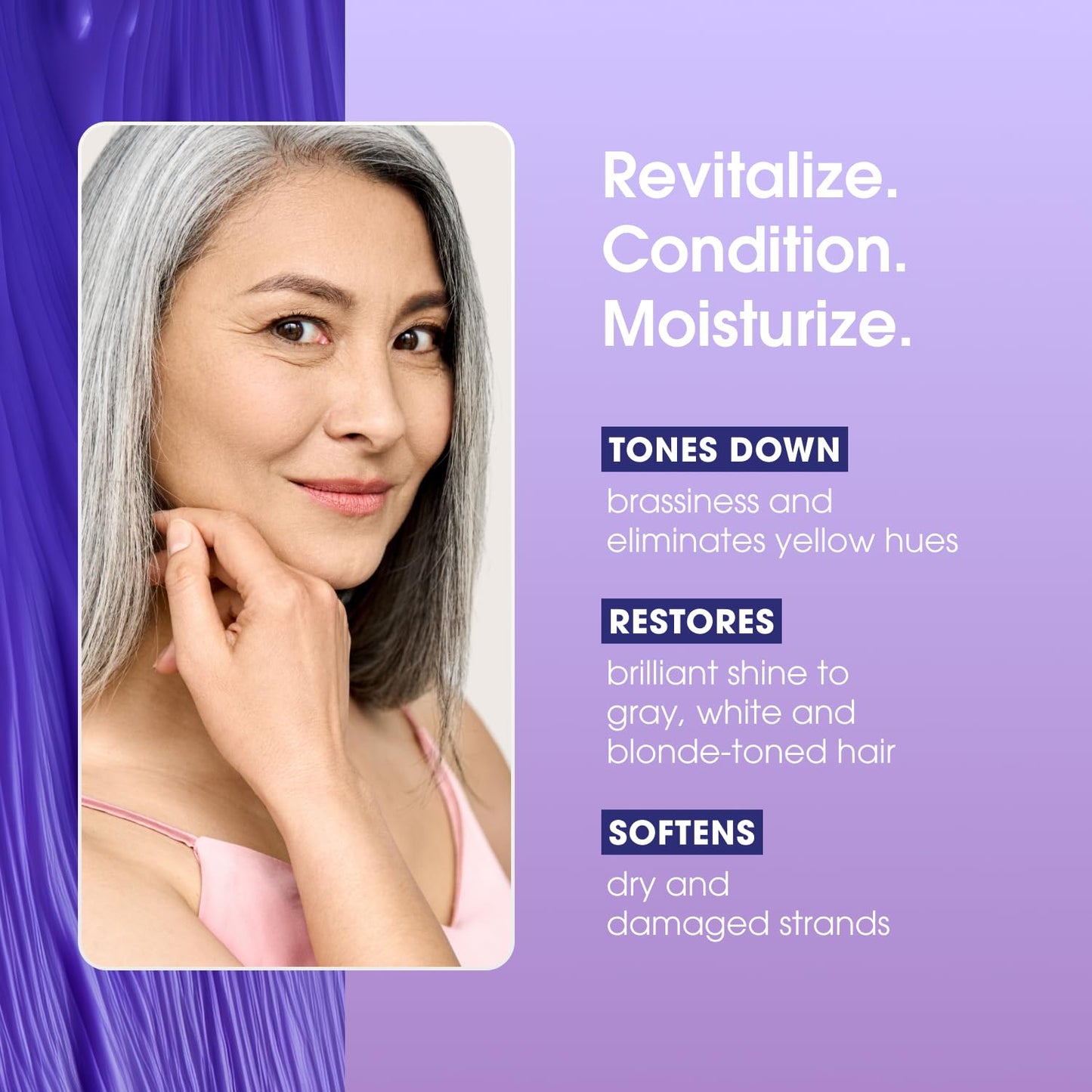 One 'n Only Shiny Silver Purple Shampoo - Argan Oil Toning Hair Shampoo for Blonde, Gray, White & Highlighted Hair - Moisturizes, Brightens & Reduces Brassiness (1 Liter)