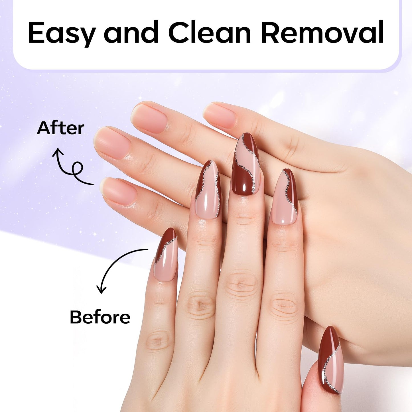 Makartt Nail Glue Remover for Press on Nails - 30ML Hema-free, Glueoff Easy Removal Versatile Debonder for Glue on Tips, Regular Polish, Quick Glues and Semi-Cured Sticker DIY Manicure Supply