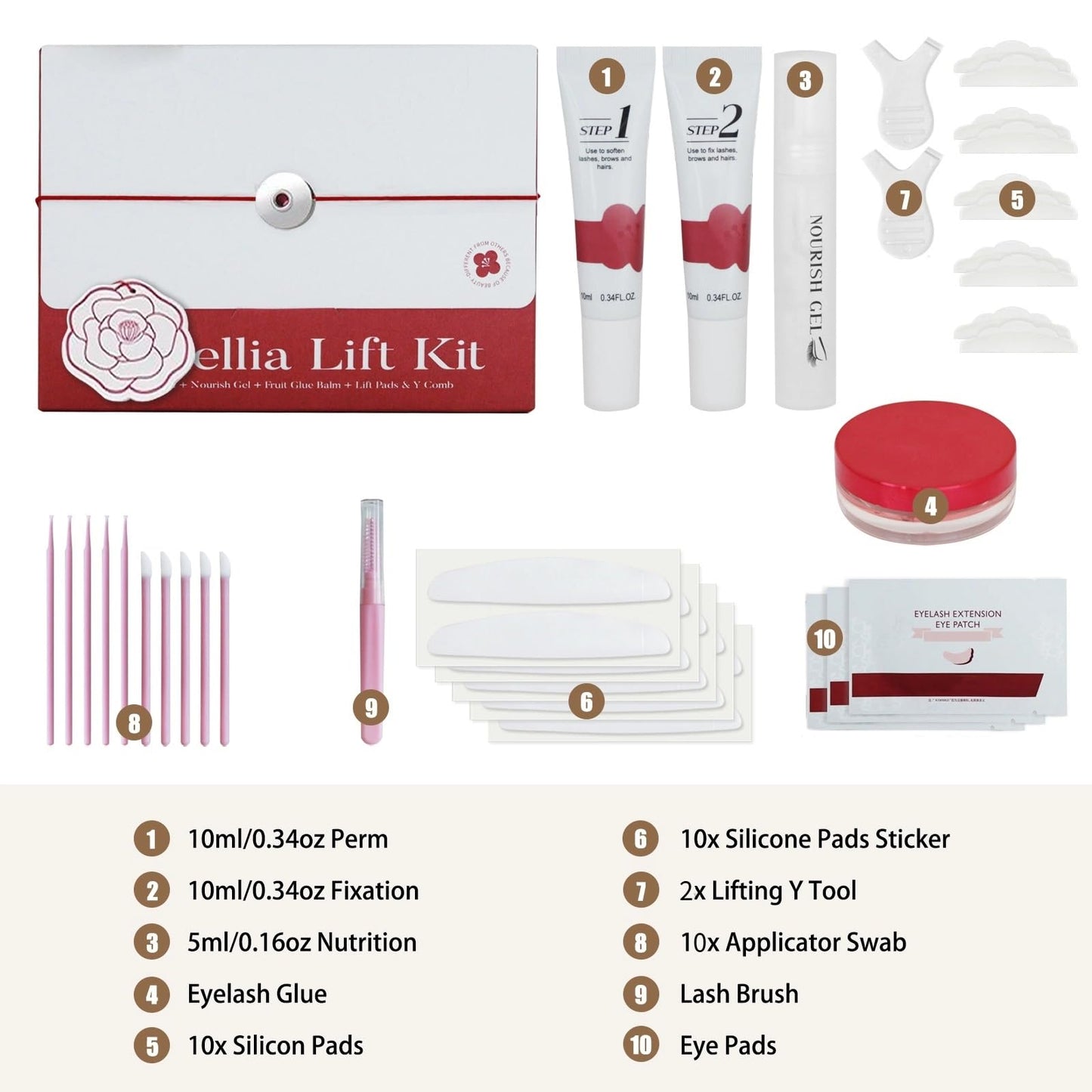 Lash Lift Kit, 2026 Upgraded Eyelash Perm Kit with Lasting Curling, Perming, Lifting & Natural Look, Semi-Permanent Salon Grade DIY Curling Perming Wave, Easy for Beginner & Professional