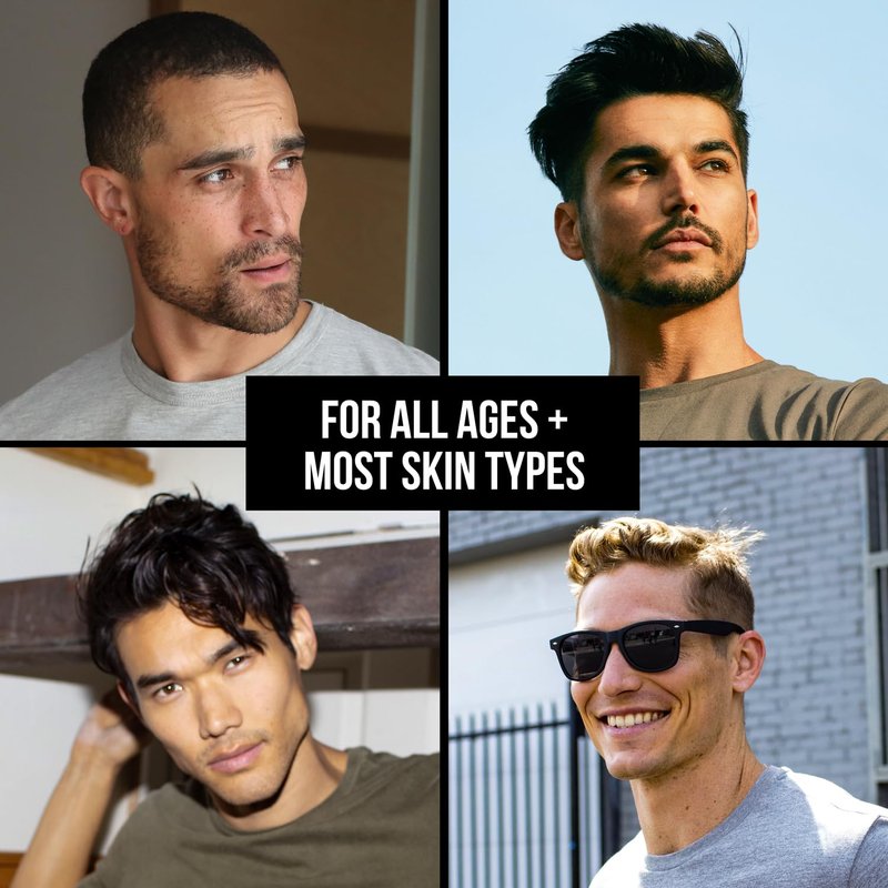 RUGGED & DAPPER Face Wash for Men | Daily Exfoliating Mens Face Wash & Scrub | Deep Cleans Oily, Rough & Breakout-Prone Skin
