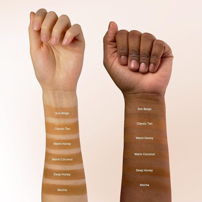 Kiss New York Soft Matte Pressed Powder | Blurring Poreless Makeup with Dual-Ended Brush Set - Deep Honey, Medium Coverage