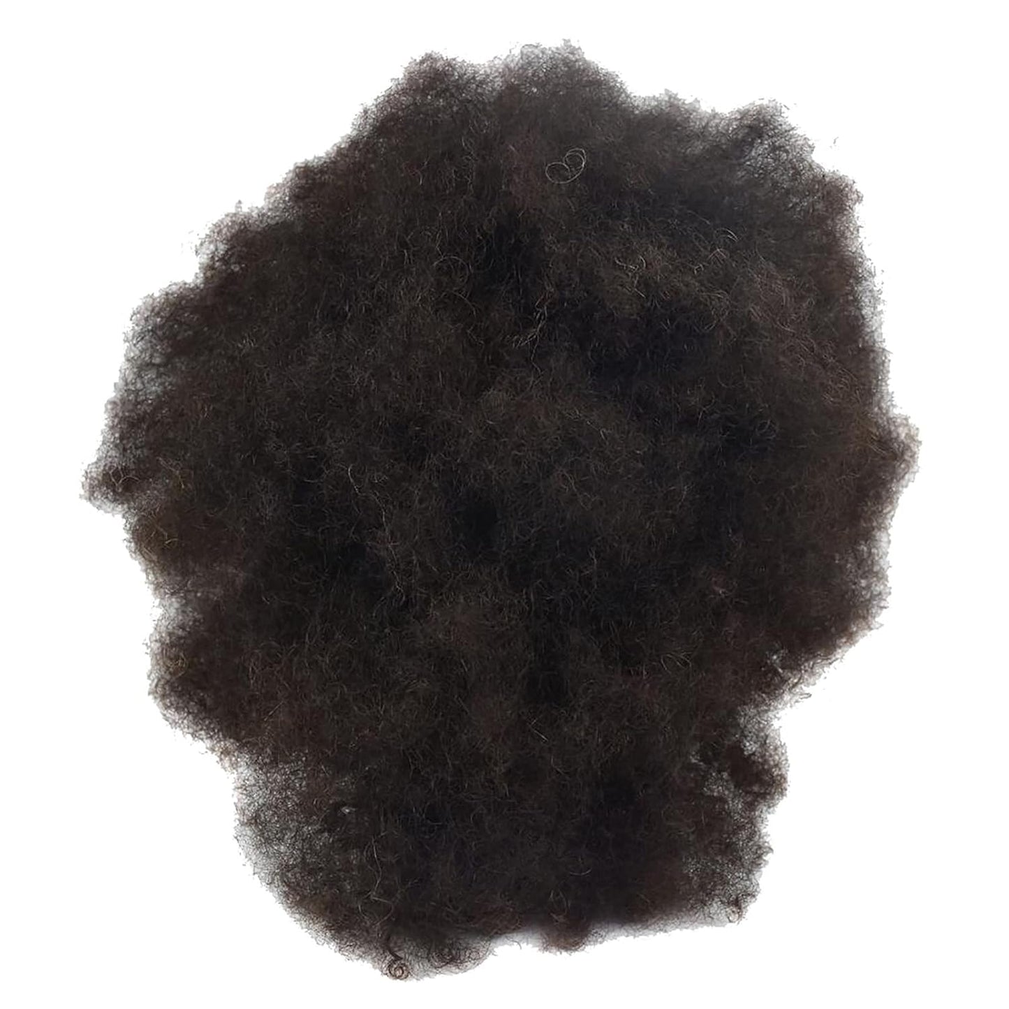 African Mannequin Head - 100% Human Hair Cosmetology Practice for Afro Styling & Braiding | Includes Clamp