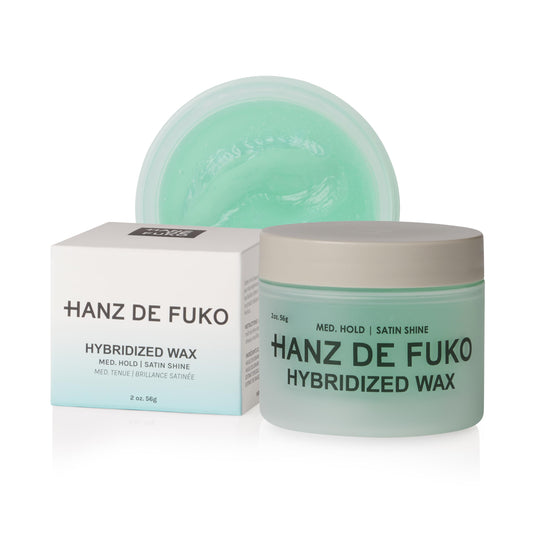 Hanz de Fuko Hybridized Wax – Medium Hold, Satin Shine – Men’s Hair Styling Wax, 2 oz